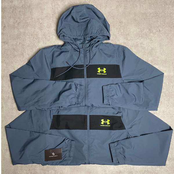 Under Armour Woven Windbreaker Grey/Black/Volt