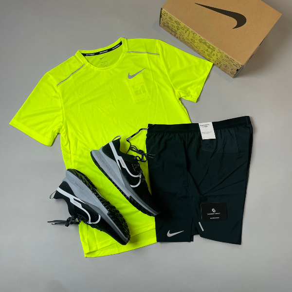 Nike Miler T-Shirt Volt Men's