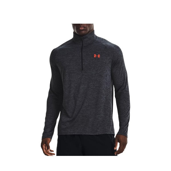 Under Armour Tech 2.0 Half Zip Dark Grey/Orange