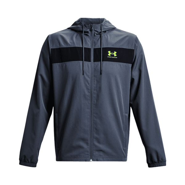 Under Armour Woven Windbreaker Grey/Black/Volt