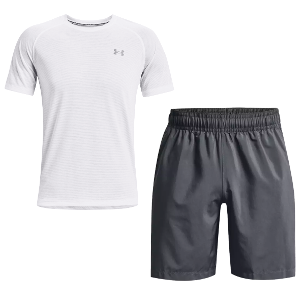 Under Armour Streaker Set White/Grey – ClobberDirect