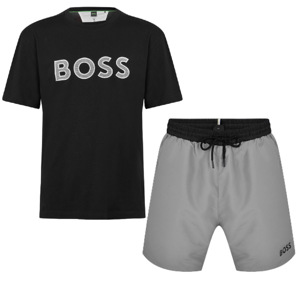 Hugo Boss Logo Set Black/Light Grey