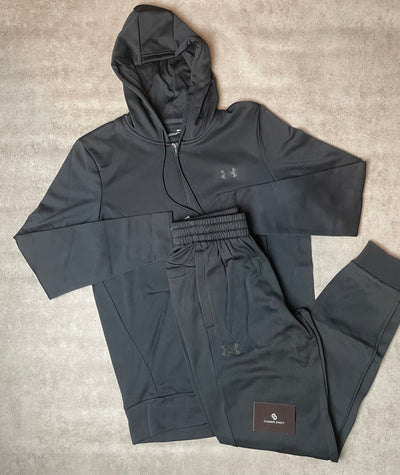 Under Armour Fleece Tracksuit Black