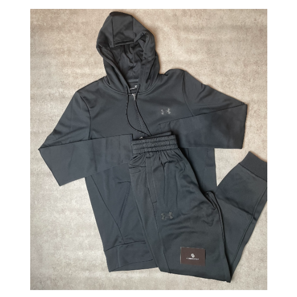 Under Armour Fleece Tracksuit Black